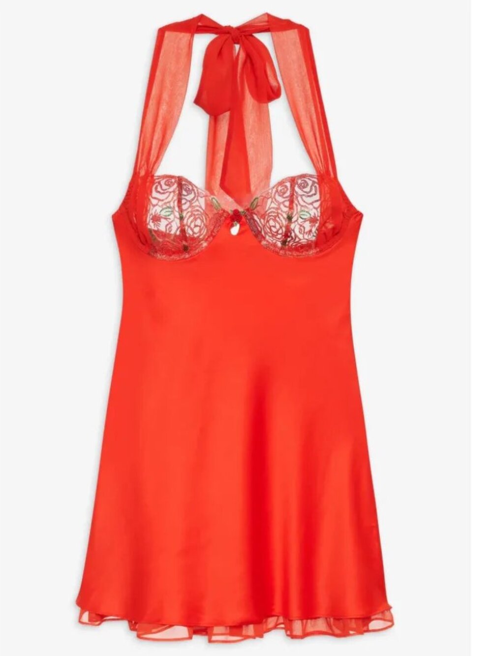 For Love & Lemons Gene Slip Dress | Red | XS | NWT